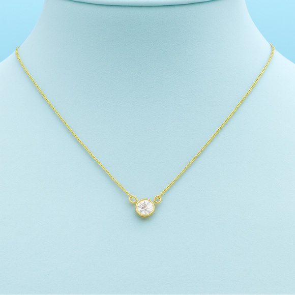 14K Gold Diamond By The YardNecklace